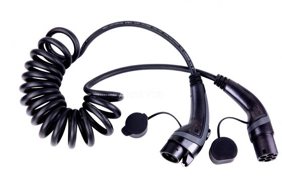 32A 250V 7kW Tipe 1 Ke Tipe 2 Kabel Pengisian EV IEC 62196-2 Mode 3 Kabel Pengisian