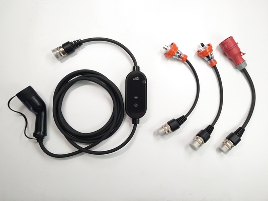 10A 250V 3kW Mode 2 Pengisi Daya EV SAE J772 Dengan Steker AU/NZ 10A