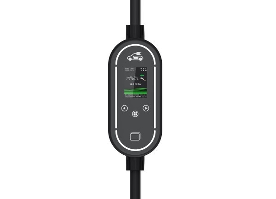 Beli Pengisi Daya EV Portabel Baru dengan Layar 2,4 Inci APP Bluetooth WIFI Kartu RFID Pengisi Daya Mobil Cerdas pembuatan online