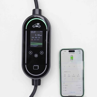 membeli 3.68kW 16A Pengisi Daya EV Rumah Pintar dengan Layar LCD yang Mendukung WiFi dan Bluetooth pembuatan online