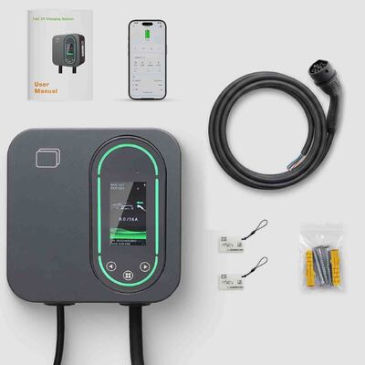 Beli 22kW EV Charger Solar Wallbox Station 32A 480V dengan Dynamic Load Balance Box pembuatan online