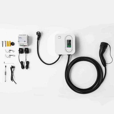 Beli 22kW tiga fase pengisian cepat Smart Home Wallbox CE bersertifikat Wall Mounted EV Charger IP65 Waterproof Dukungan RFID / WiFi / Bluetooth Koneksi Tersedia dalam warna Hitam dan Putih pembuatan online