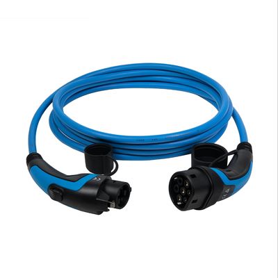 Kabel Pengisian EV 32A 7.6kW Tipe 1 Ke Tipe 2 1fase Untuk Nissan Leaf