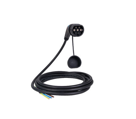 Beli Kabel pengisian kendaraan listrik standar IEC 62196 yang ditambatkan 32A 480V 22kW untuk stasiun pengisian jenis 2 ev lead pengisian pembuatan online