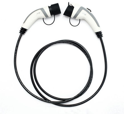 Kabel Ekstensi Pengisi Daya EV 16A 1 Fase Putih Untuk Pengisi Daya Mobil Fleksibel Duranble