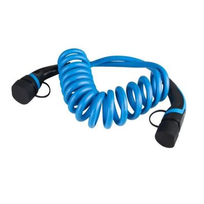 Beli 50Hz 7kW Tipe 2 Ke Tipe 2 Kabel Pengisi Daya EV Dengan Kabel Melingkar 5m pembuatan online