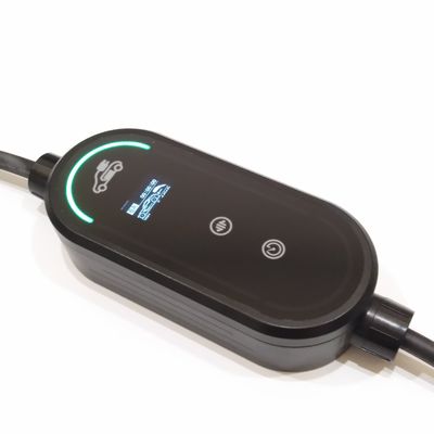 Harga yang pantas Portable 11kW EV Charger Type 2 Smart App, Max. 3-Phase 5M/7M10M Charger Mobil Listrik dengan layar LCD 2,4 inci, Carry Bag, Bracket, Cable Holder, Mobile Wallbox Charging Station on line