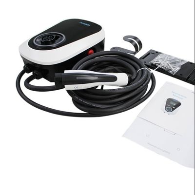 Harga yang pantas Stasiun Pengisian ANS 7KW 220V AC EV Dengan Kabel TUV Hitam 5m on line
