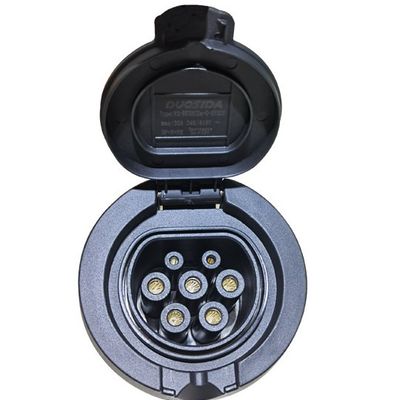 Harga yang pantas UL94 V-0 32A EV Pengisian Aksesoris Tipe 2 Soket Pengisian on line