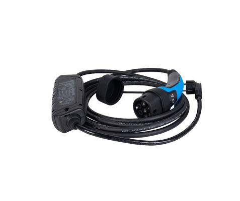 Harga yang pantas OEM EVSE Type 2 Portable EV Charger Single Phase 5 Meter Cable on line