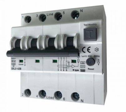 Harga yang pantas IEC 62423 32A RCD Circuit Breaker MCB RCCB RCBO Dengan Perlindungan Arus Lebih on line