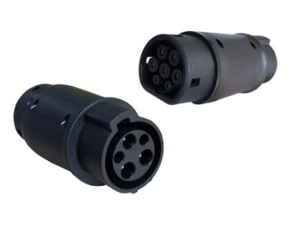 Harga yang pantas 32A 250V Tipe 2 Pengisian mobil pada Adaptor Antarmuka Stasiun Pengisian EV Tipe 1 Tipe 2 ke Adaptor EV Tipe 1 on line