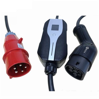 Harga yang pantas SAE J1772 Tipe 1 Portabel Level 2 EV Charger EVSE Switchable Dengan CEE Plug on line