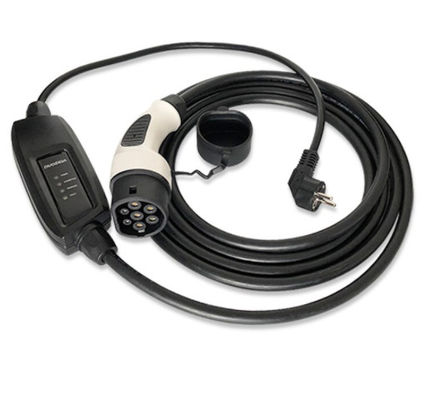 Harga yang pantas IEC 62196 Tipe 2 Pengisi Daya Portabel 16A 250V 3.6kW Dengan Schuko Plug Duosida on line